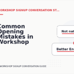 Common Opening Mistakes in Workshop Signup Conversations