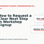 How to Request a Clear Next Step in Workshop Signup Conversation English