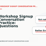 Workshop Signup Conversation Practice: Questions and Answers