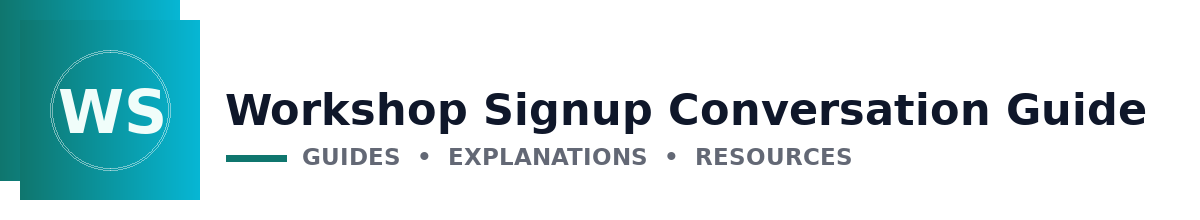 Workshop Signup Conversation Guide